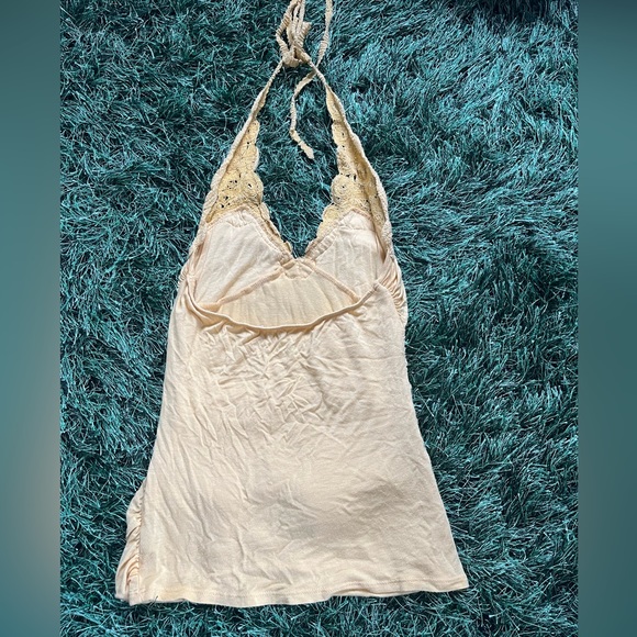 Yellow floral halter top - Picture 2 of 2